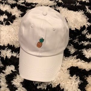 Pineapple embroidered baseball hat